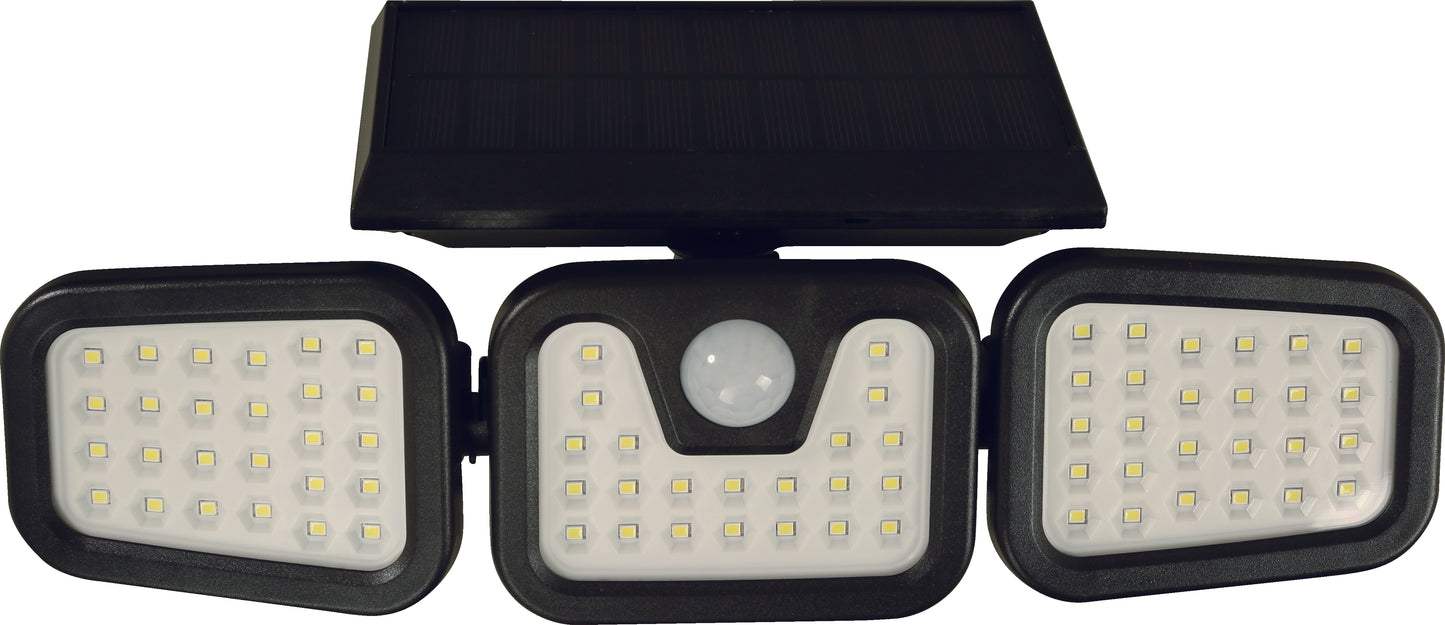 LED Solar Wall Lamp – Black Finish