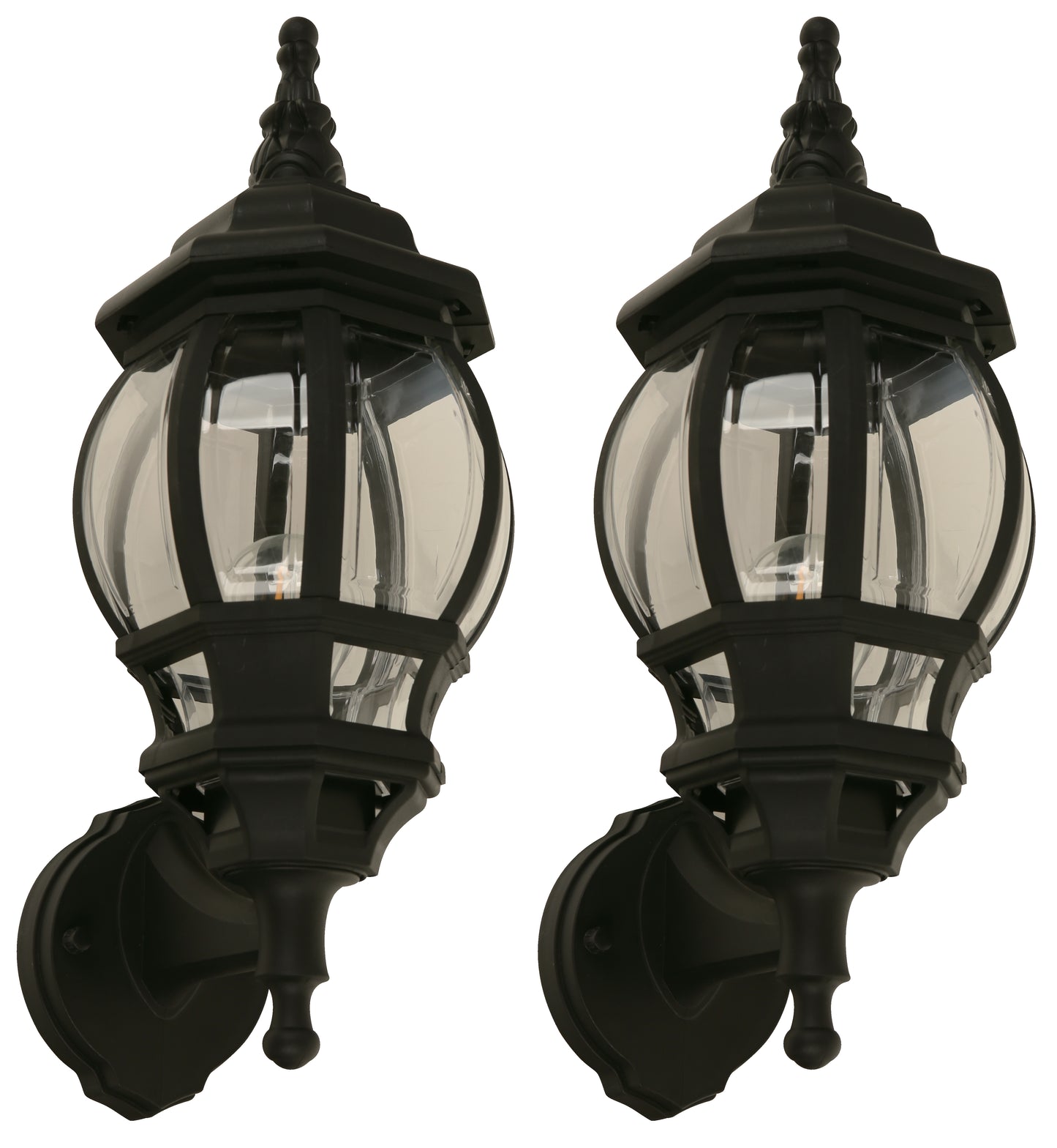 24521 L/CEN 1-Light Outdoor Wall Lamp – Black