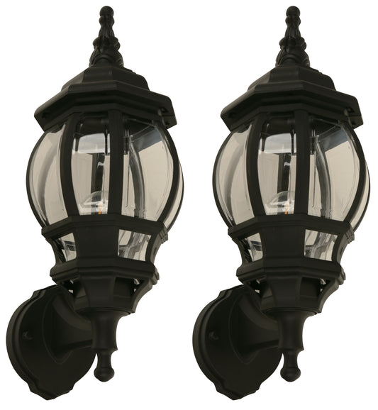24521 L/CEN 1-Light Outdoor Wall Lamp – Black