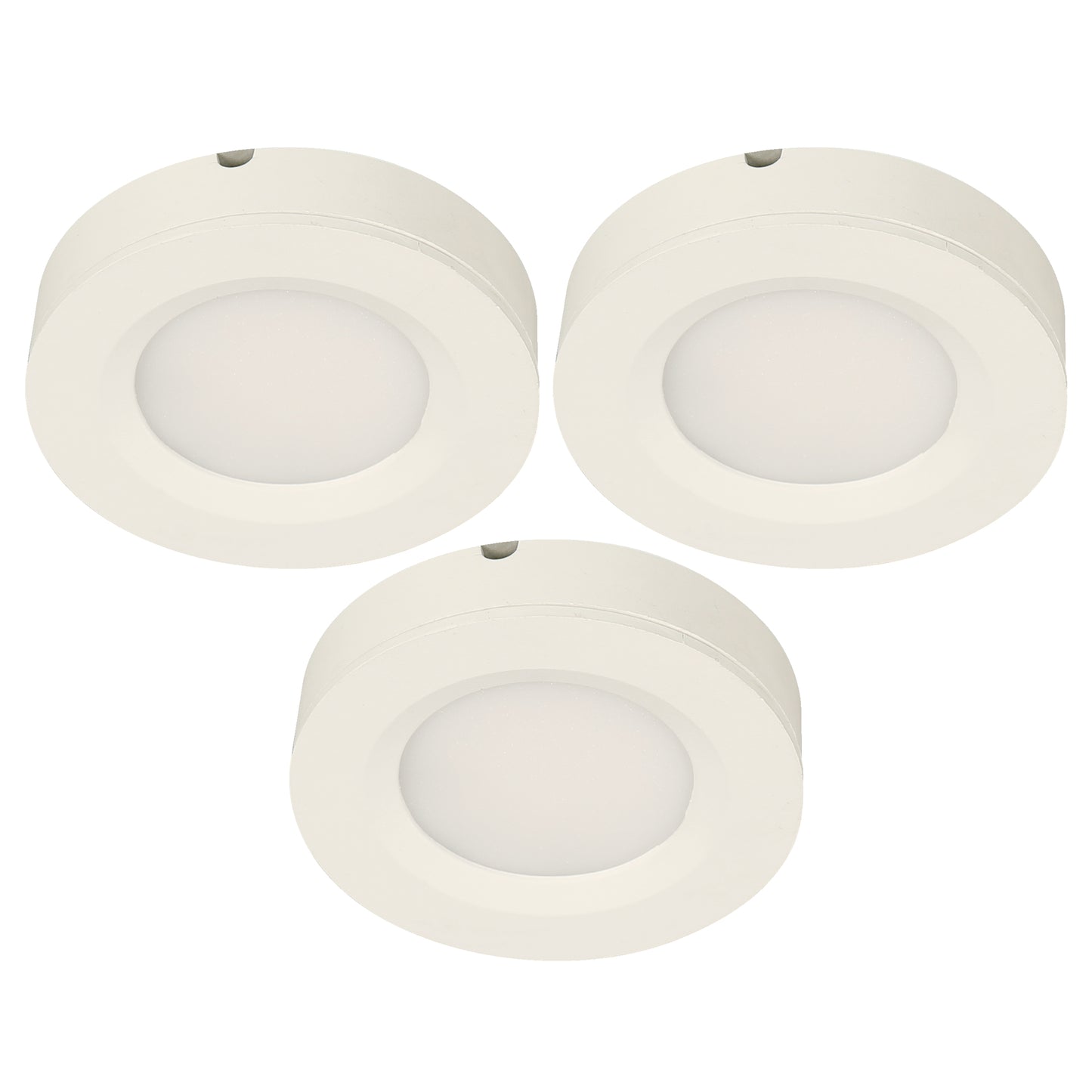 LED Undercabinet Light – Sand & White Finish (3-Pack)