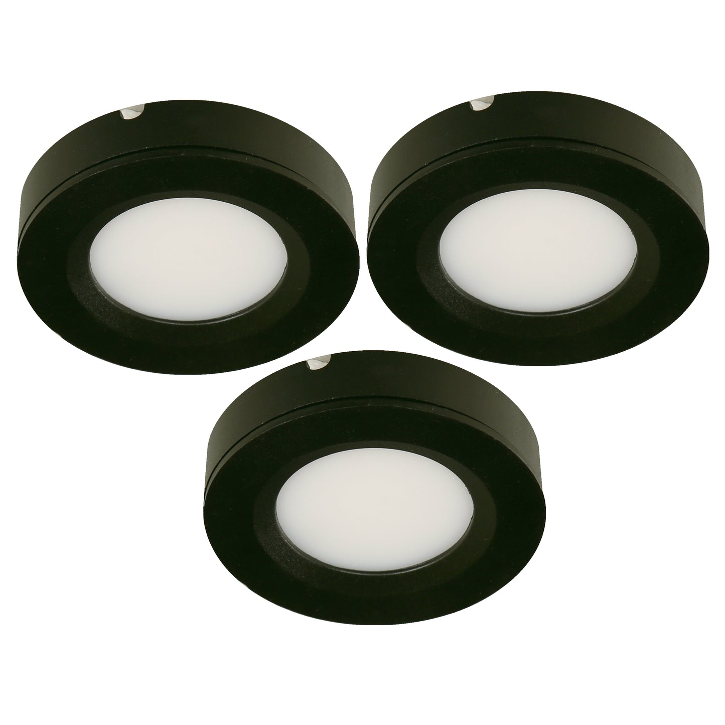 LED Undercabinet Light – Sand & Black Finish (3-Pack)