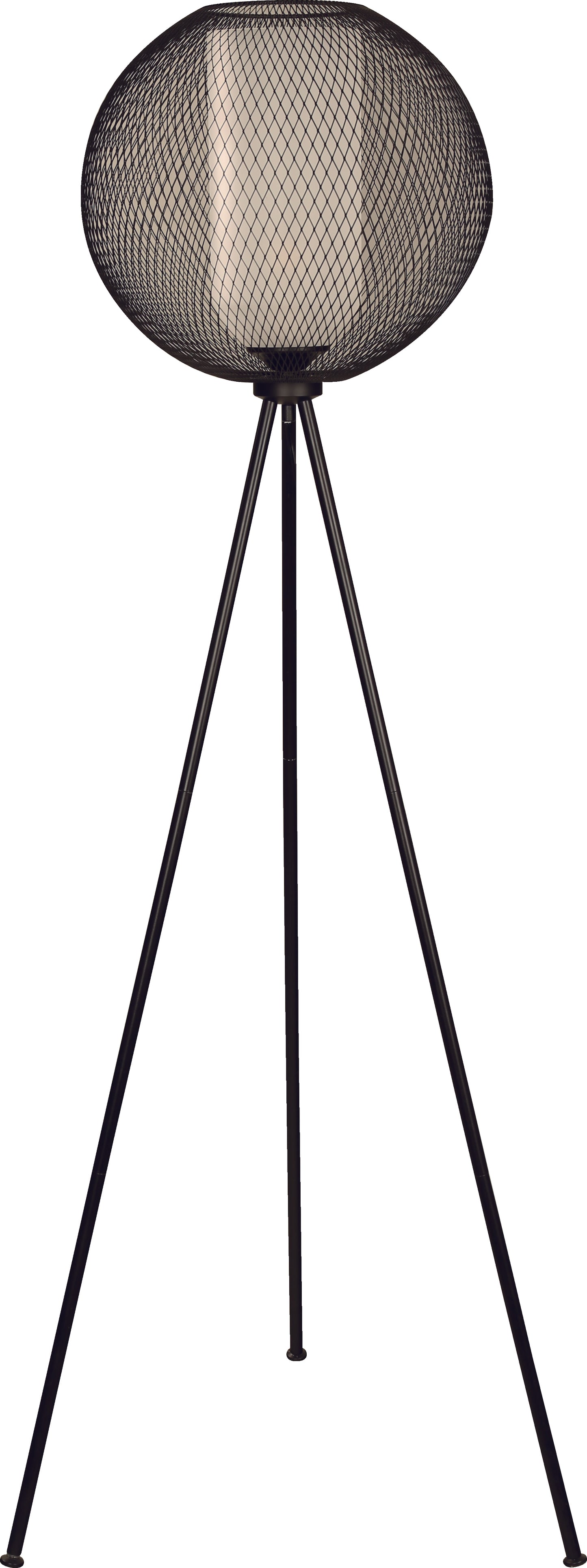 1-Light Floor Lamp – Matte Black Finish