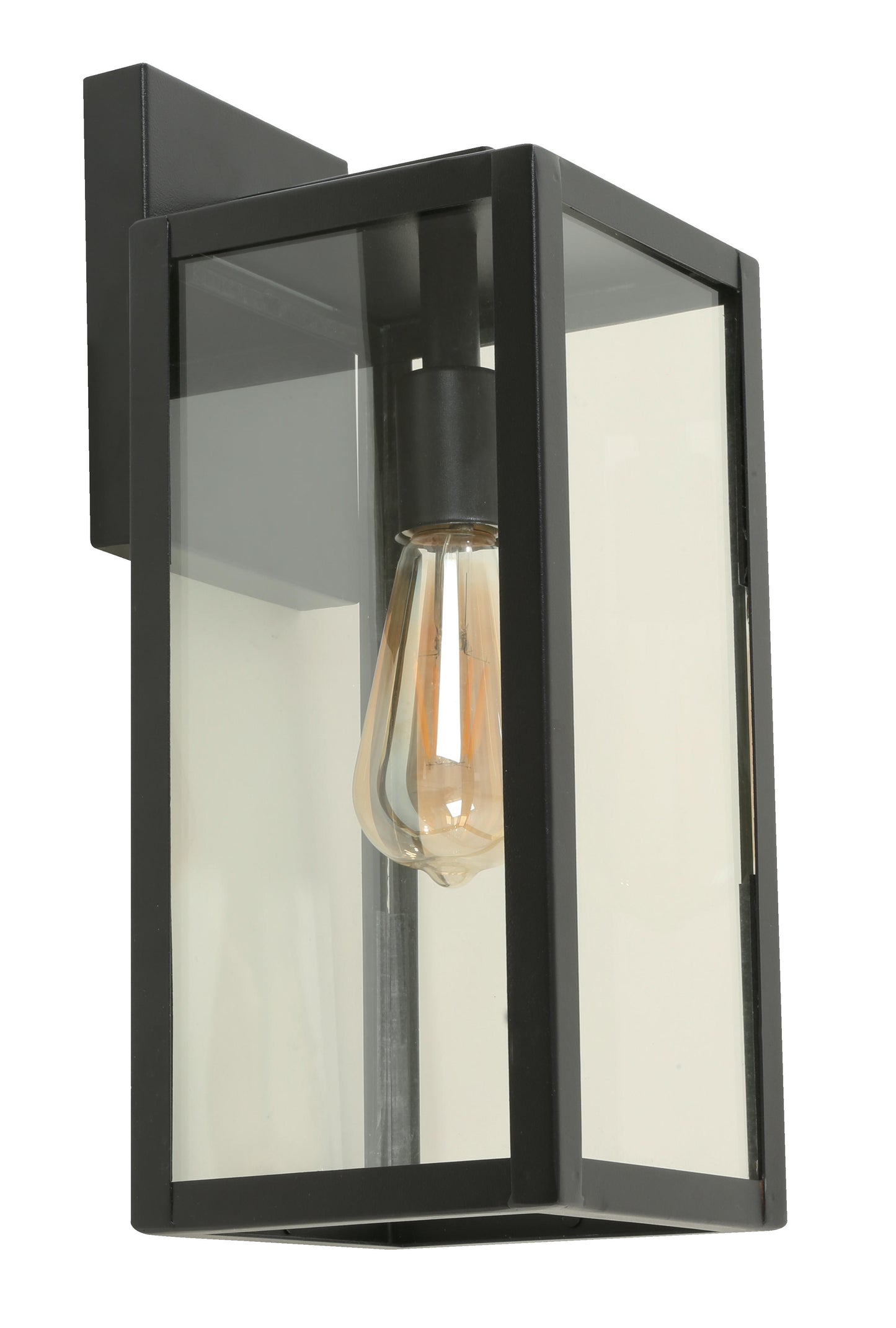 1-Light Outdoor Wall Lamp – Sand & Black Finish