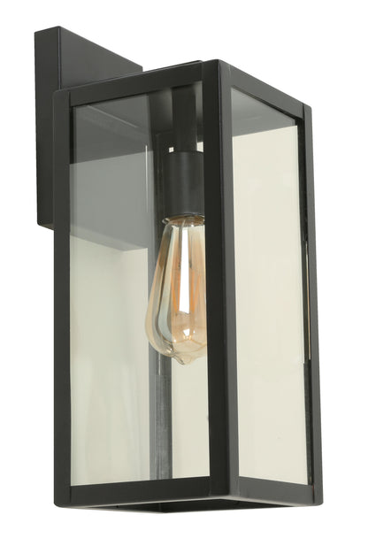 1-Light Outdoor Wall Lamp – Sand & Black Finish