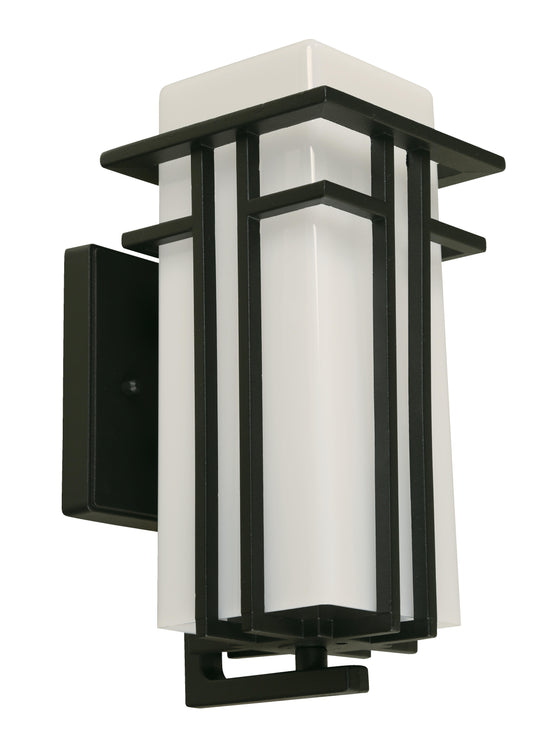 1-Light Outdoor Wall Lamp – Black Finish