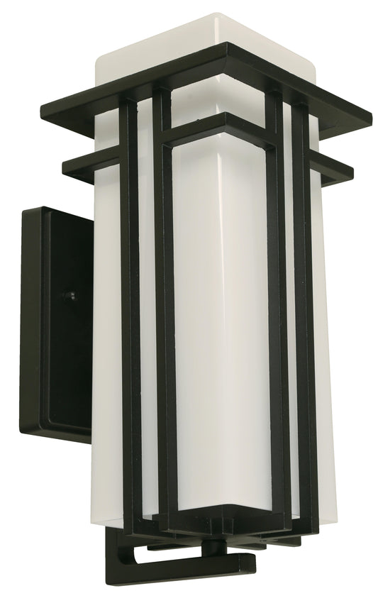 1-Light Outdoor Wall Lamp – Black Finish