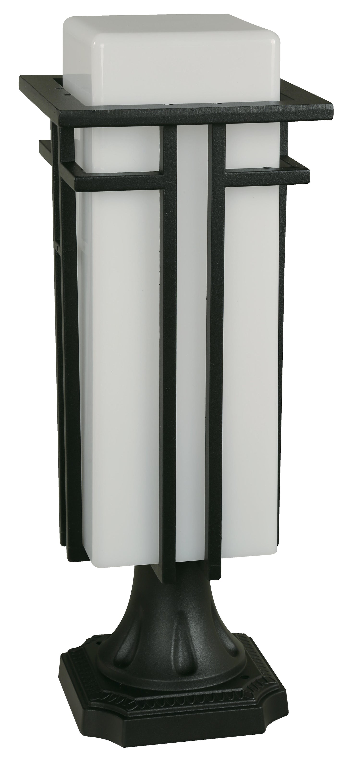 1-Light Outdoor Post Lamp – Black Finish