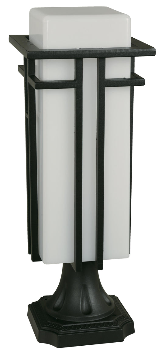 1-Light Outdoor Post Lamp – Black Finish