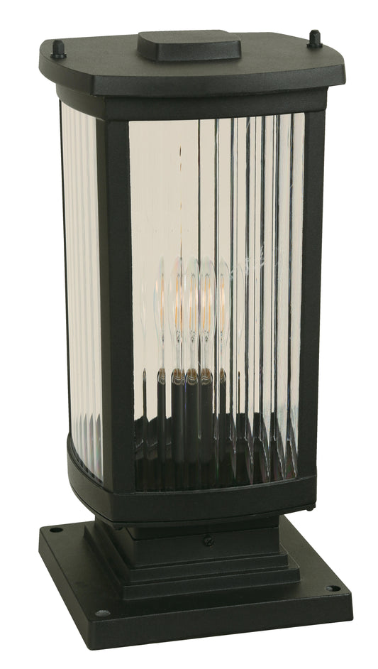 1-Light Outdoor Post Lamp – Black Finish