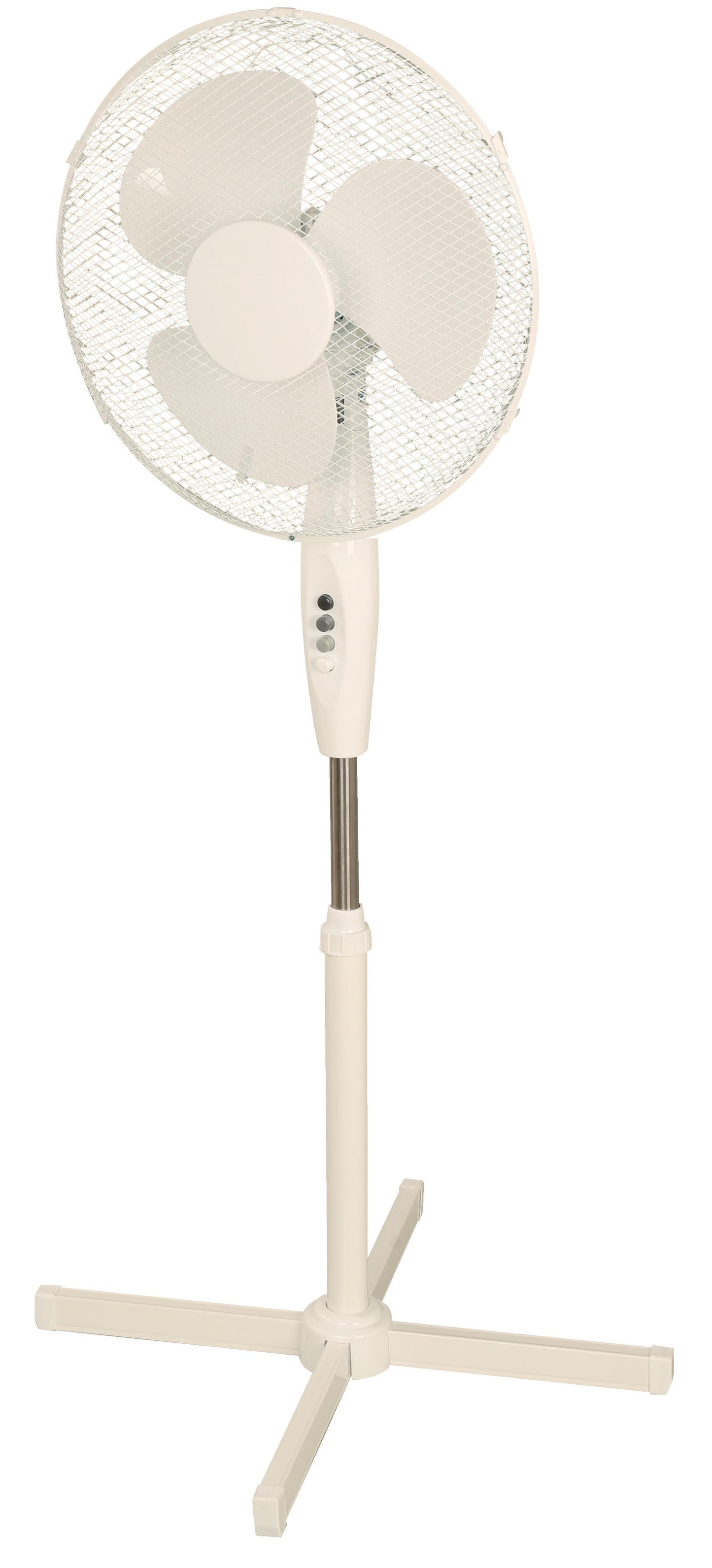 16-Inch Stand Fan – White & Black Finish