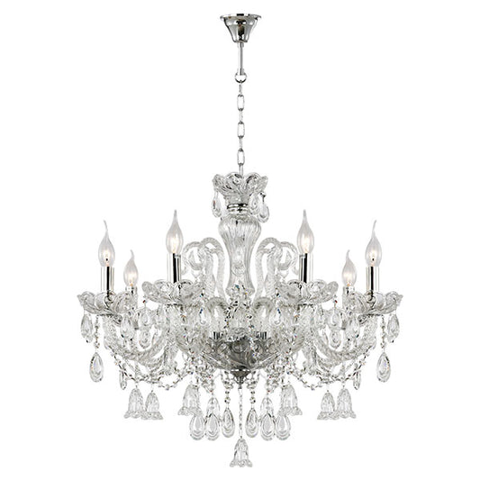 LAMP CHANDELIER 8*E14 40W °71*H67CM CLEAR GLASS
770 LIGHTS - Material: METAL, VIDRIO - PAIS: China