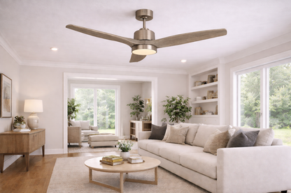 52" Ceiling Fan – Matte Nickel