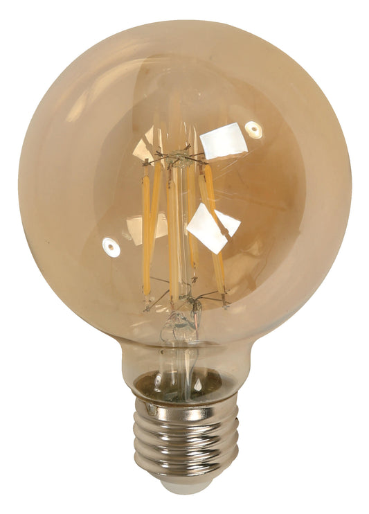 6W G80 LED Filament Bulb – E27 Base – 5000K Daylight (2-Pack)