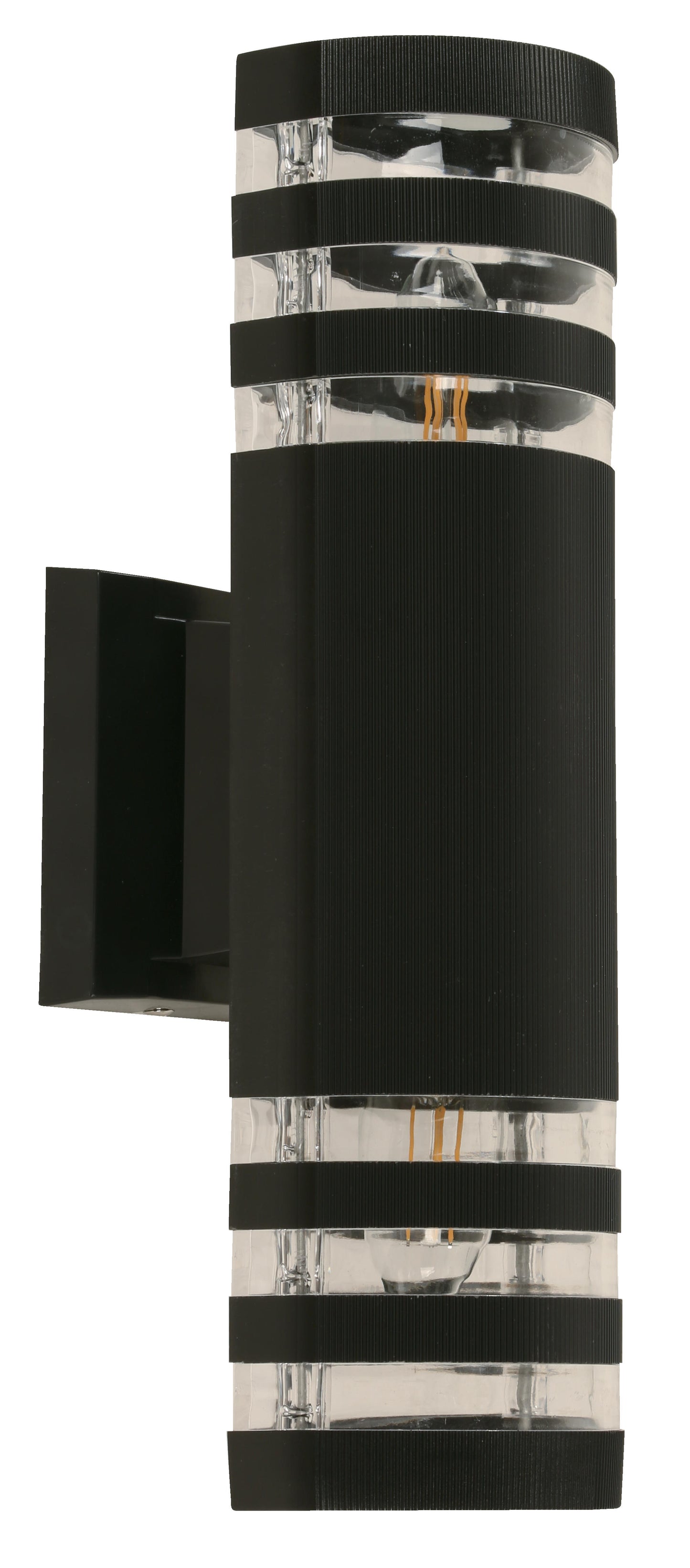 32027-2 L/CEN 2-Light Outdoor Wall Lamp – Black