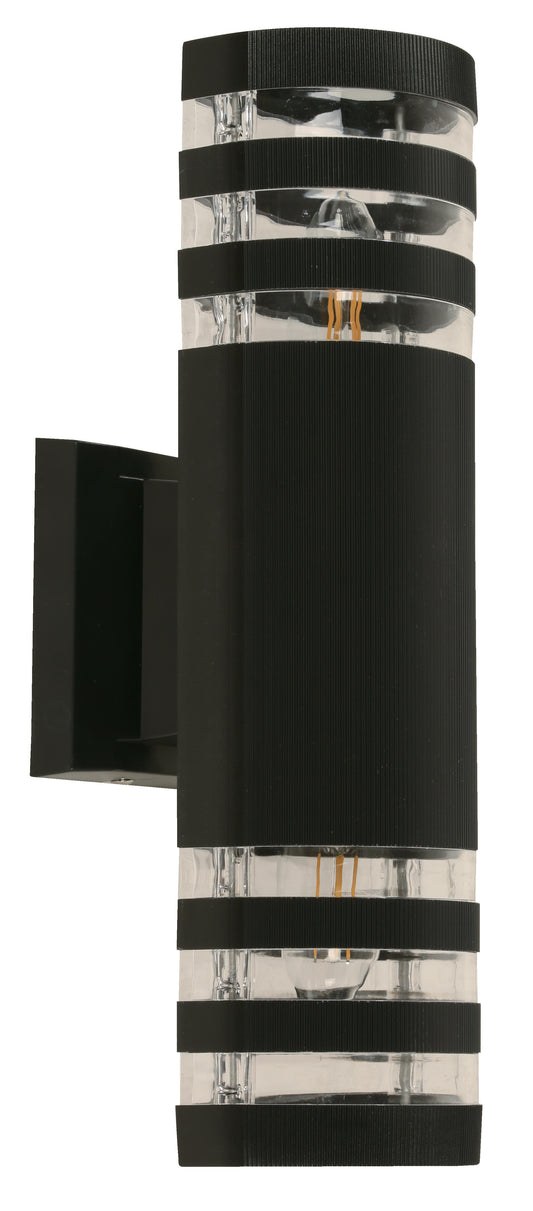 32027-2 L/CEN 2-Light Outdoor Wall Lamp – Black