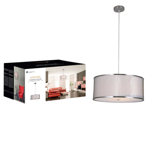590008 PENDANT FIXTURE GRAY "KOKKINO"