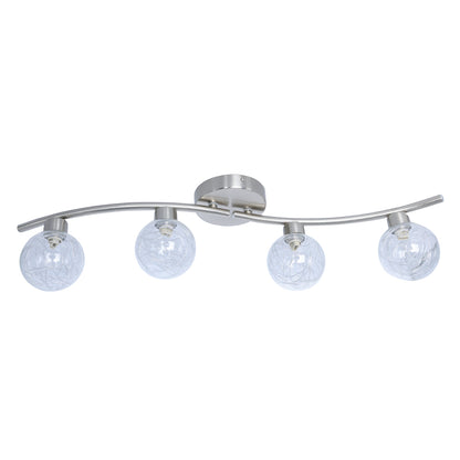 5-90080 TRACK BAR 2 HEADS CHROME "OSCAR"