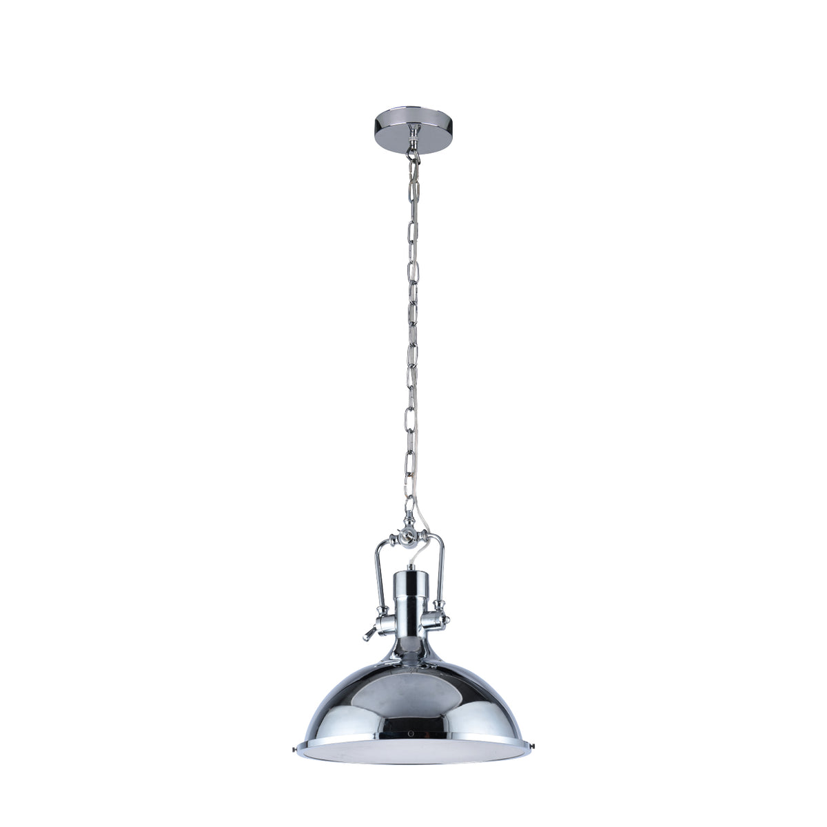 590186 PENDANT FIXTURE 1 LAMP CHROME