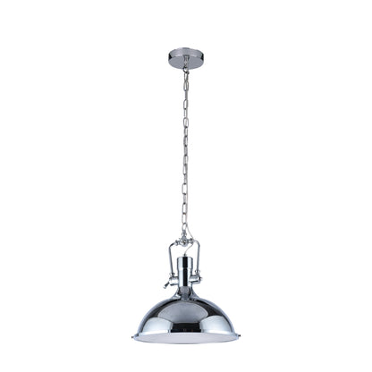 590186 PENDANT FIXTURE 1 LAMP CHROME