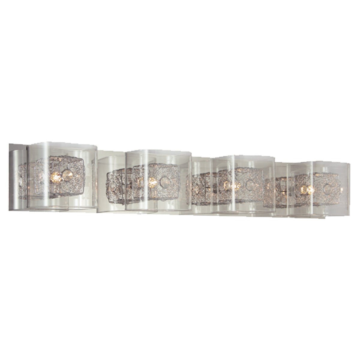 590204 VANITY LIGHT CHROME AND GLASS 3 LIGHTS