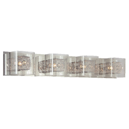 590204 VANITY LIGHT CHROME AND GLASS 3 LIGHTS