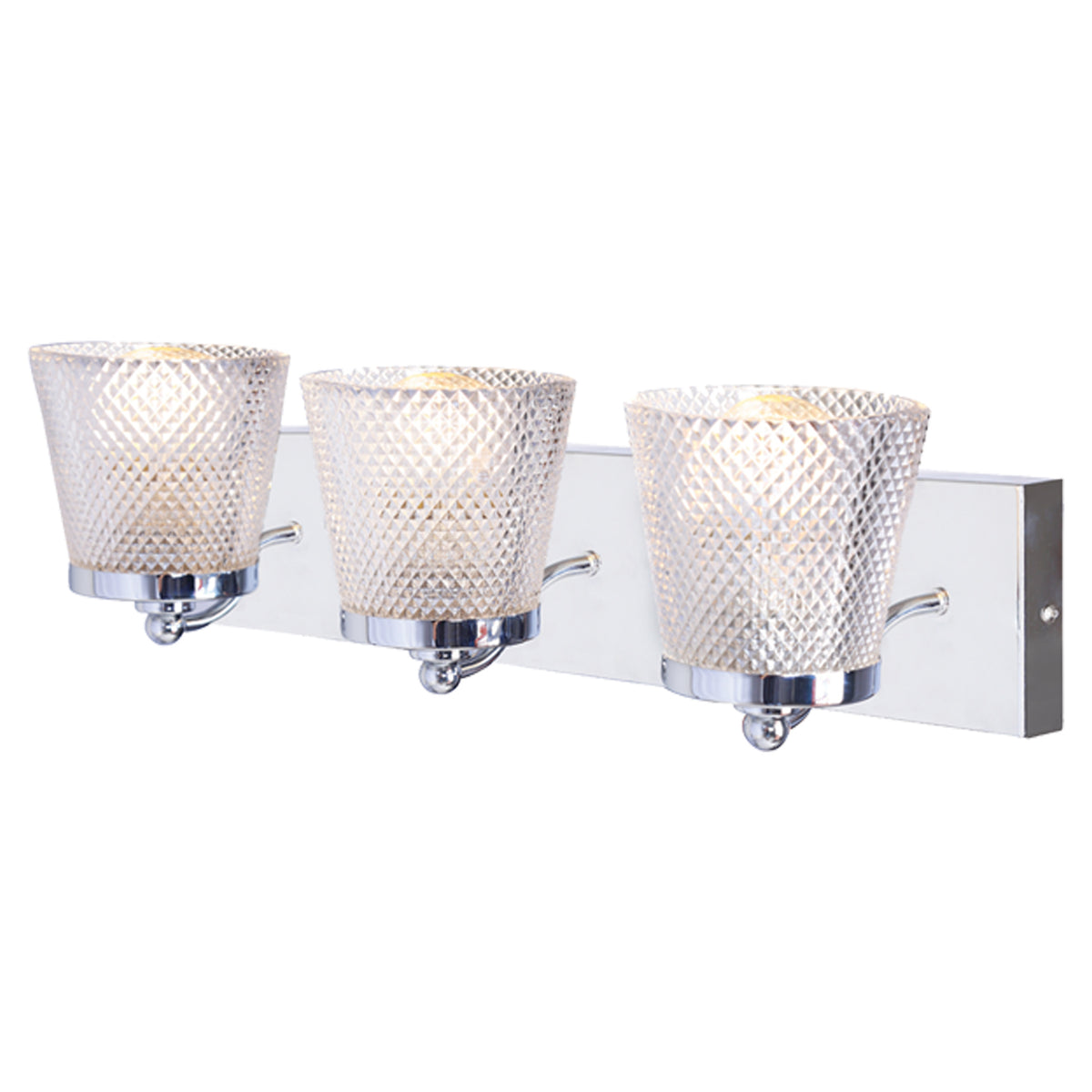 590215 VANITY LIGHT 3 HEADS CHROME "RIVA"