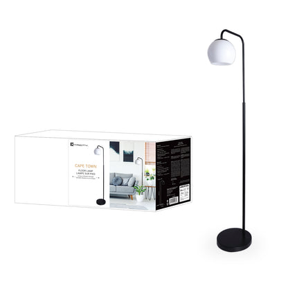 590232 FLOOR LAMP 1 HEAD MATT BLACK