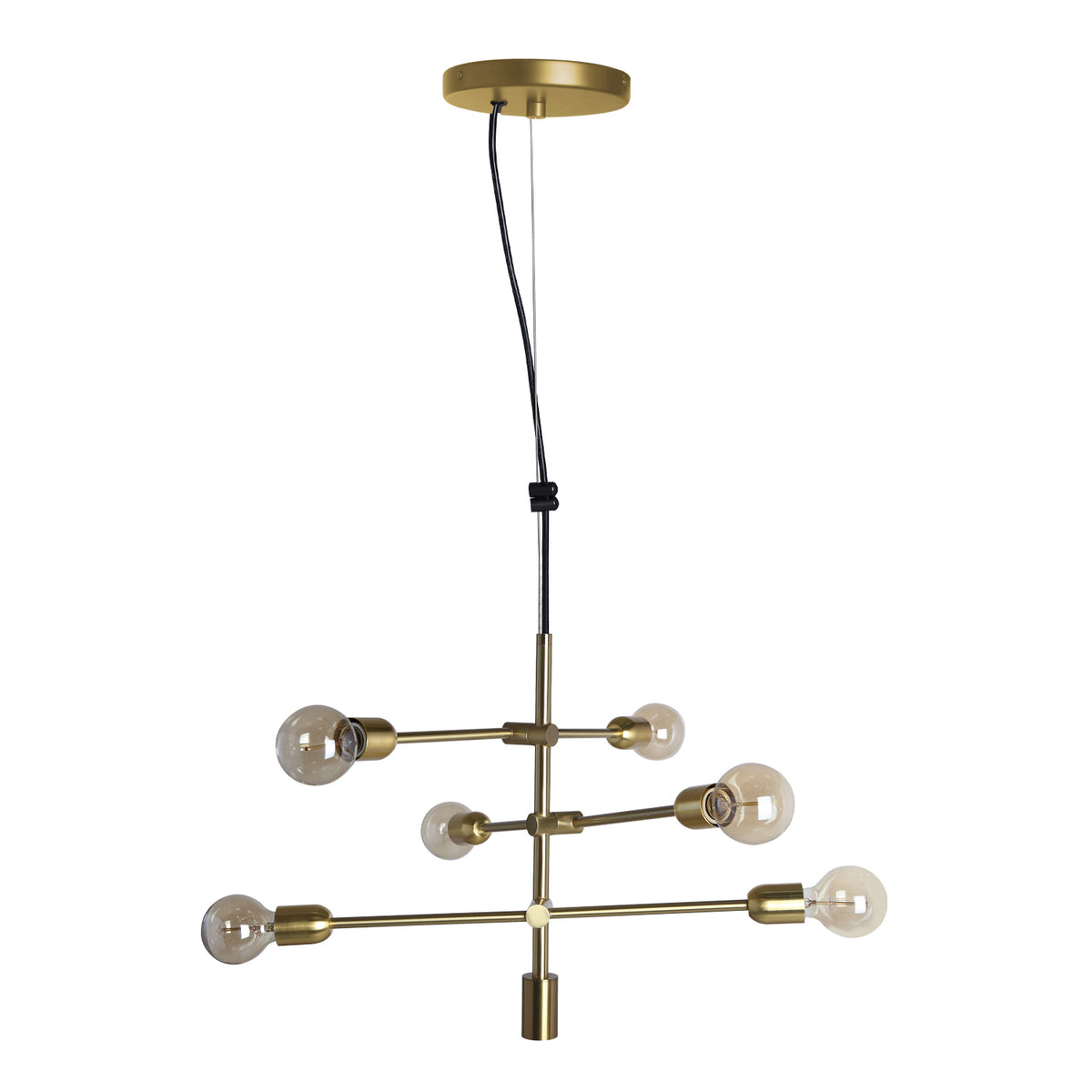 590235 PENDANT FIXTURE 6 LIGHTS GOLD "ELIXIR"