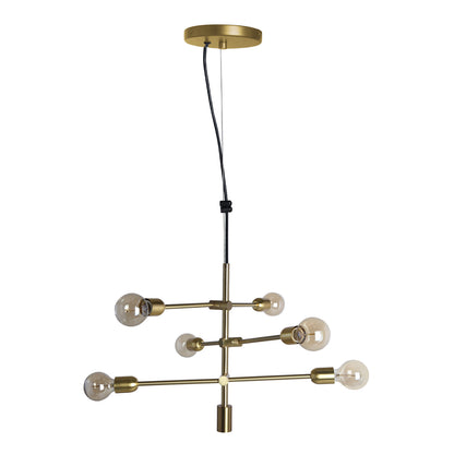 590235 PENDANT FIXTURE 6 LIGHTS GOLD "ELIXIR"