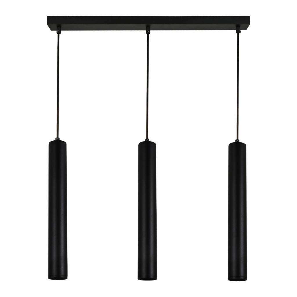 590287 PENDANT FIXTURE 3 LIGHTS BLACK