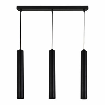 590287 PENDANT FIXTURE 3 LIGHTS BLACK