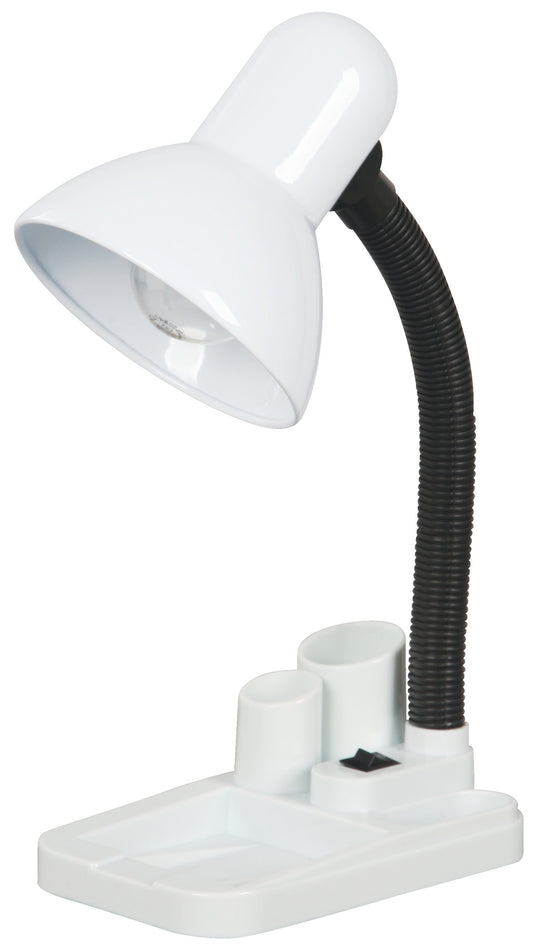1L Table Lamp – White Finish – E27 Base – 40W