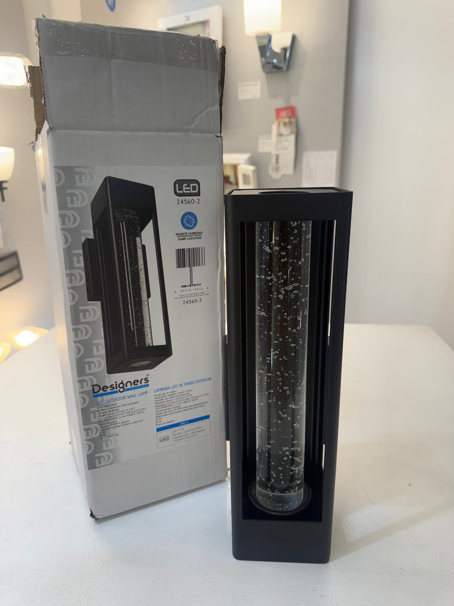 LED Outdoor Wall Lamp – Black Finish