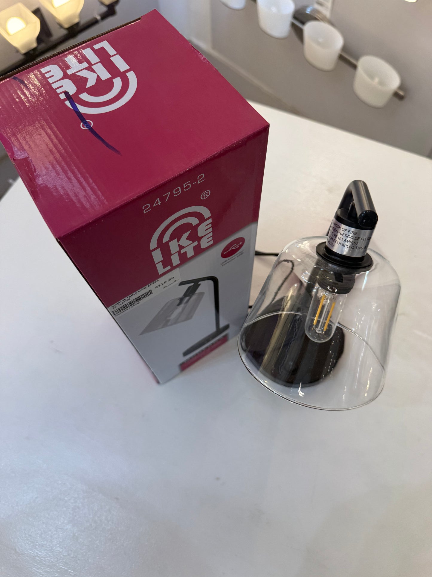 1-Light Table Lamp – Matte Black Finish