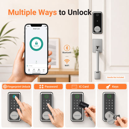 BXSPBADBLTSN SILVER SMART DEADBOLT