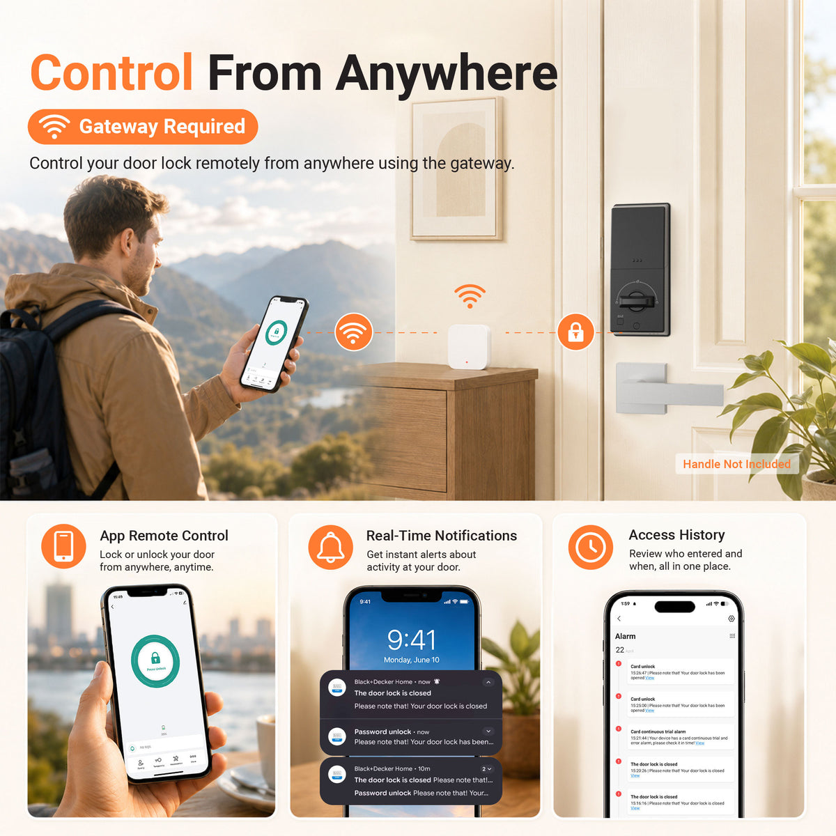 BXSPBADBLTSN SILVER SMART DEADBOLT