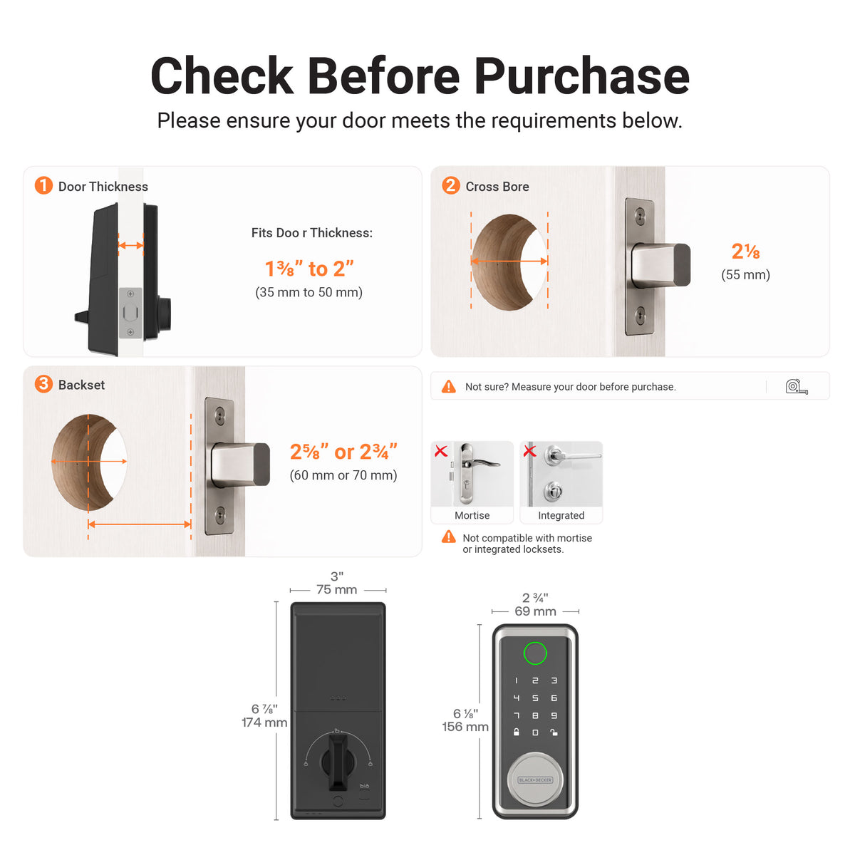 BXSPBADBLTSN SILVER SMART DEADBOLT