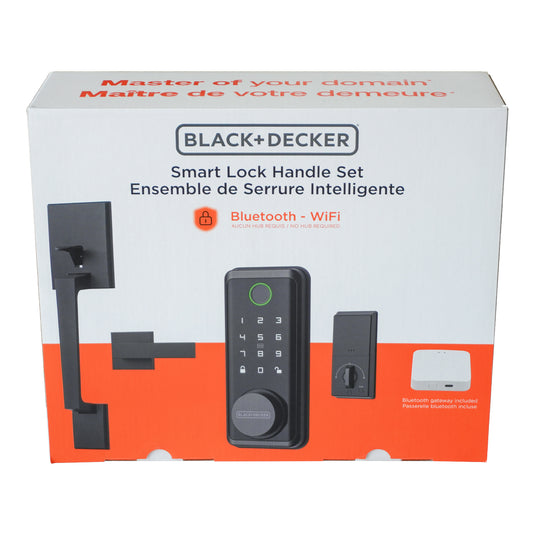 BXSPBALOCK1BK BLACK SMART ENTRY LOCK SET