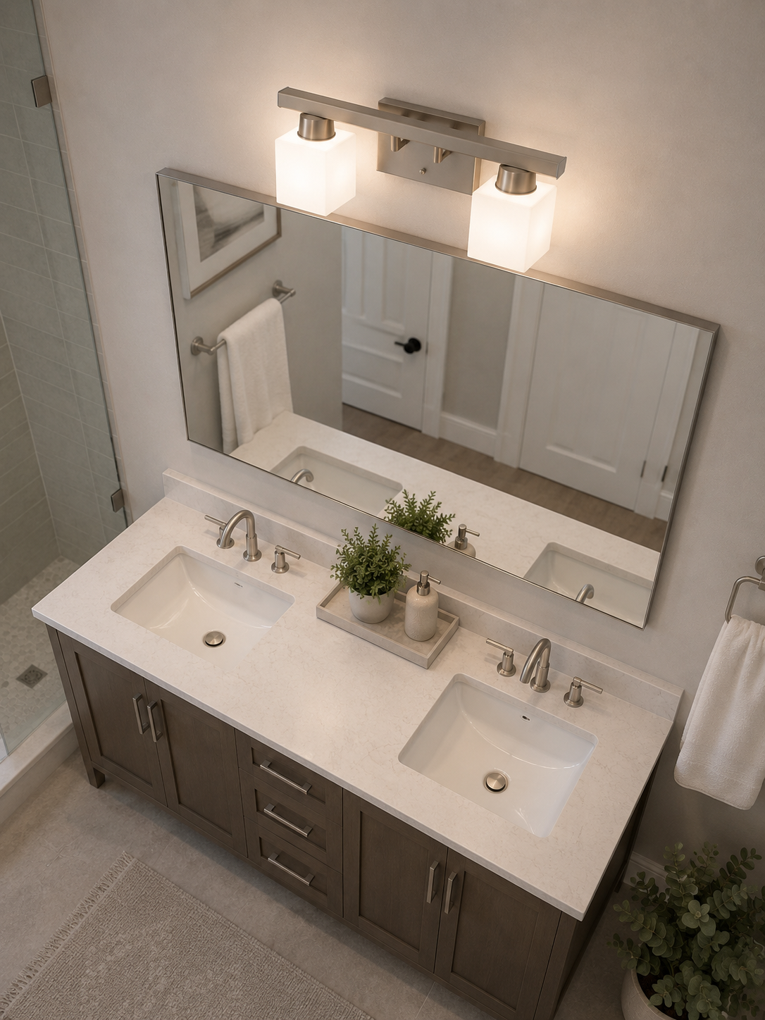 03026-4 L/CEN 2L WALL VANITY LAMP