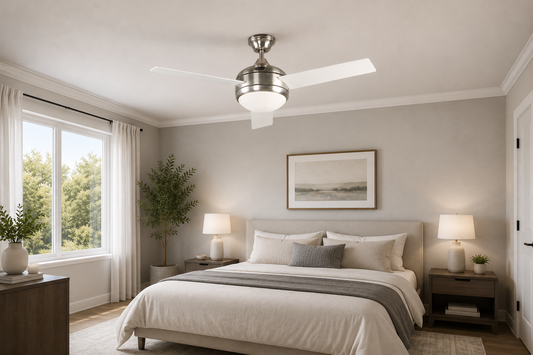 L/CEN 48" 3-Blade Ceiling Fan – Satin Nickel with Wall Control – 03092-4