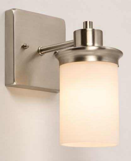 L/CEN 1-Light Wall Lamp – Satin Nickel Finish – 05366-4