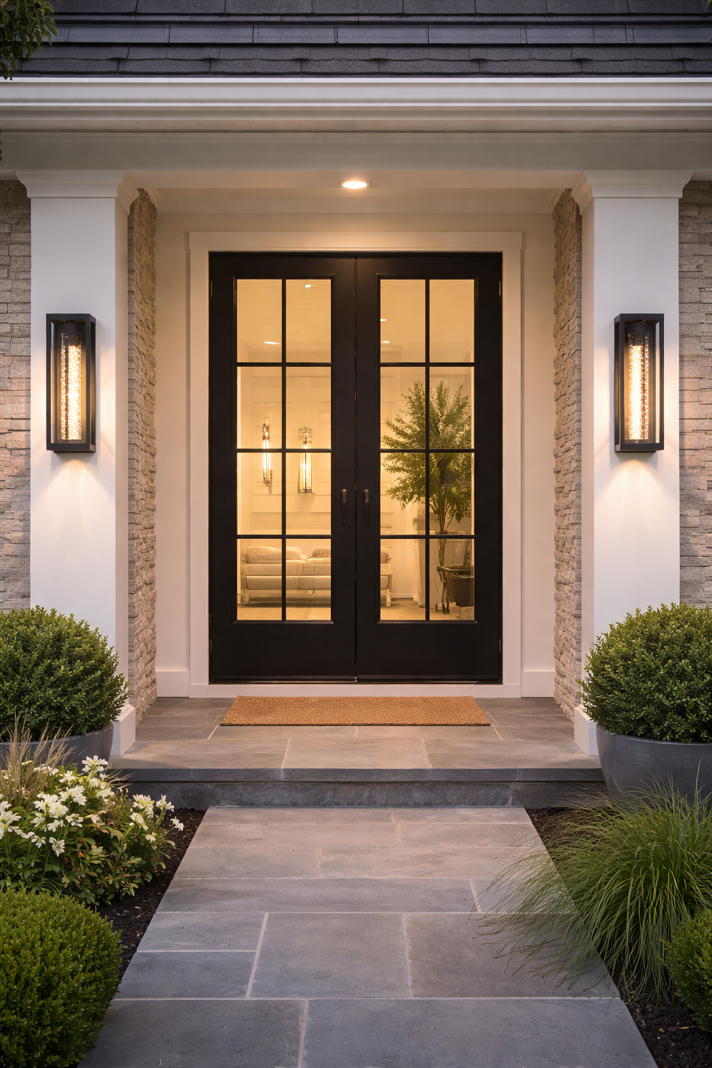 LED Outdoor Wall Lamp – Black Finish