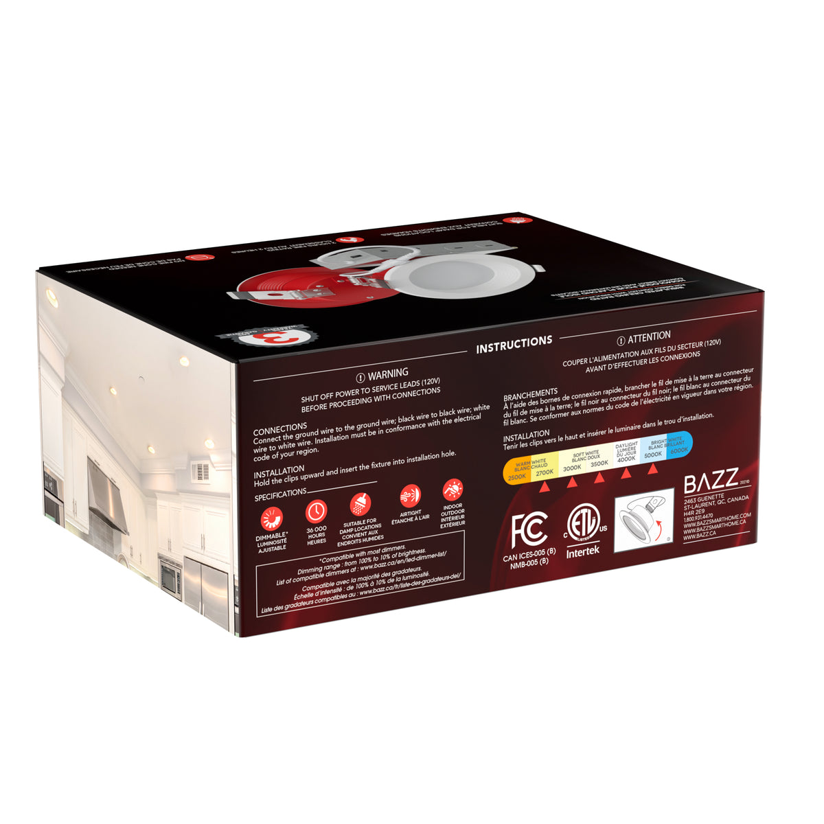 DISK4BF5CCTW5 4' BAFFLE FIRE RATED 5CCT