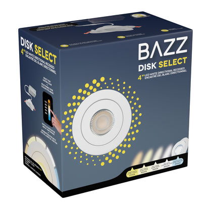 DISK4DR5CCTW 4' DIRECTONAL WHITE LED RECESSED 5CCT