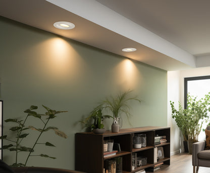 DISK4DR5CCTW 4' DIRECTONAL WHITE LED RECESSED 5CCT