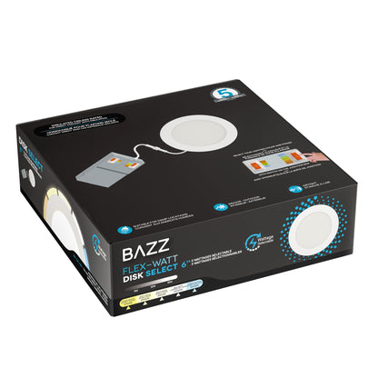 DISK63W5CCTW  6" WATTAGE+KELVIN SELECT WHITE RECESSED
