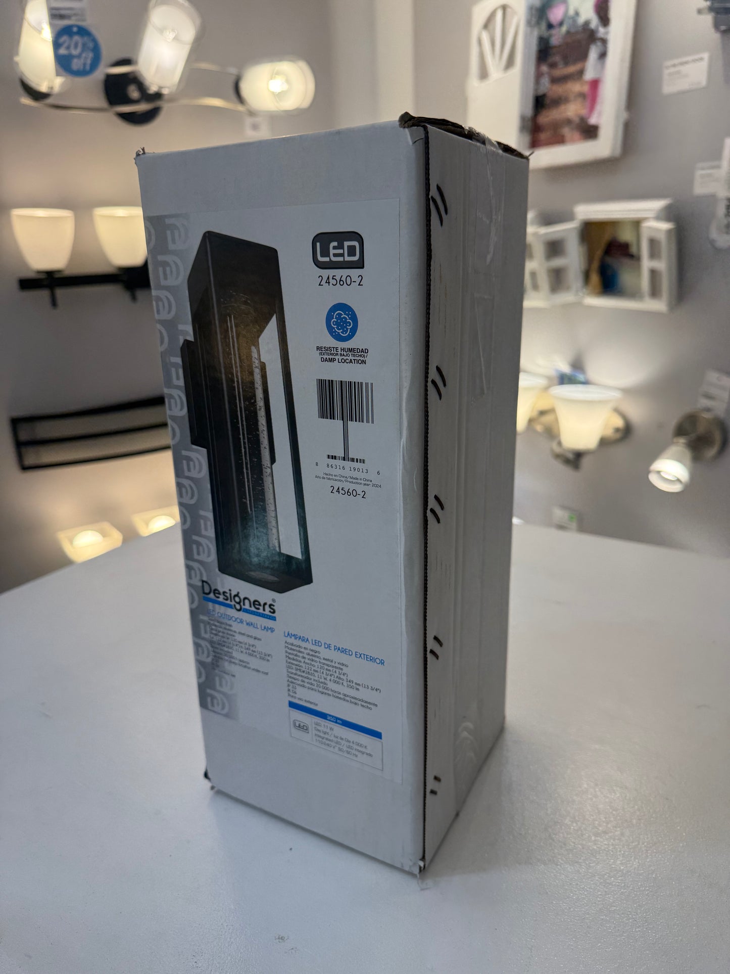 LED Outdoor Wall Lamp – Black Finish