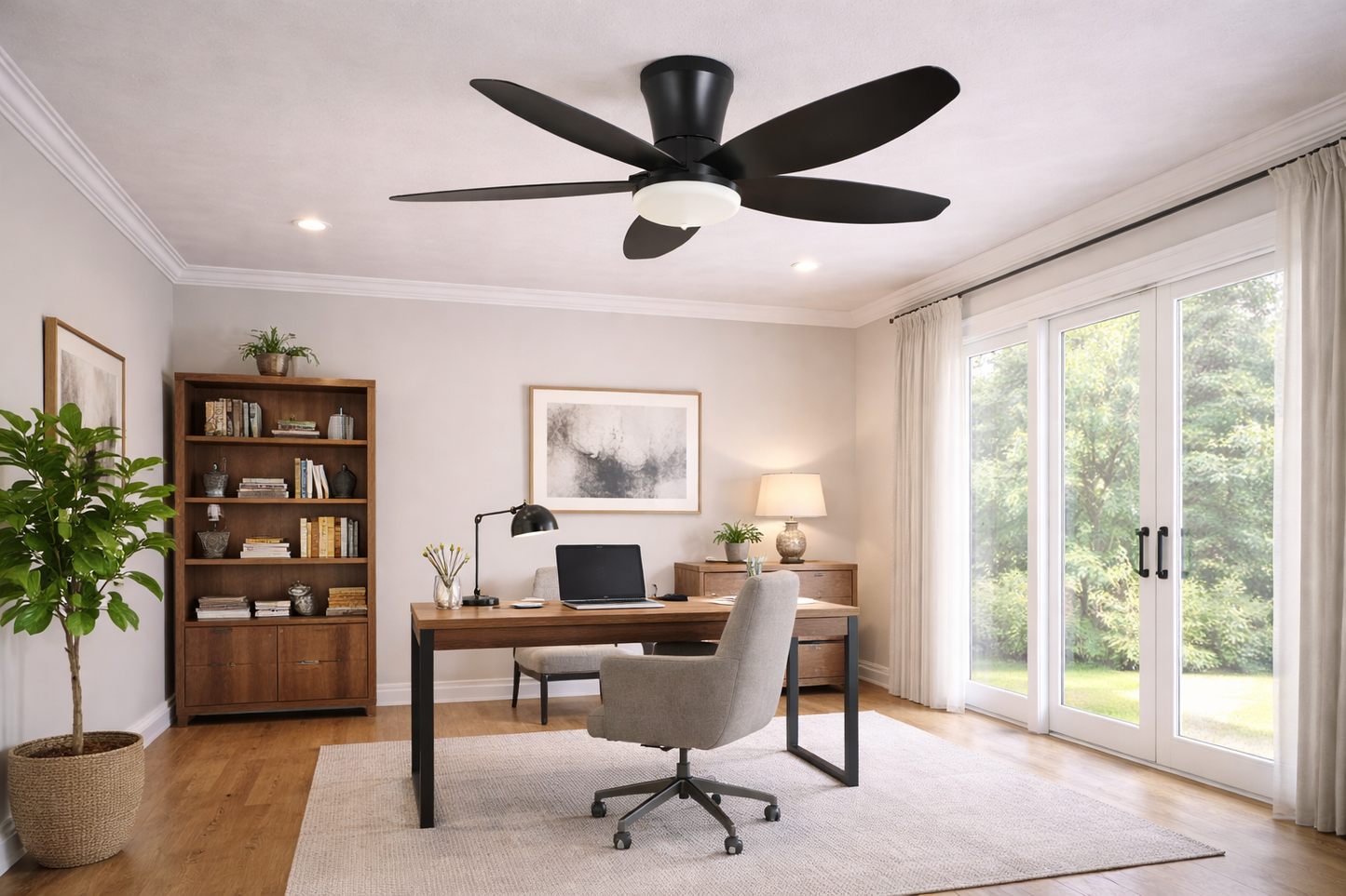 42" LED Ceiling Fan – DC Motor, Dimmable & 3CCT