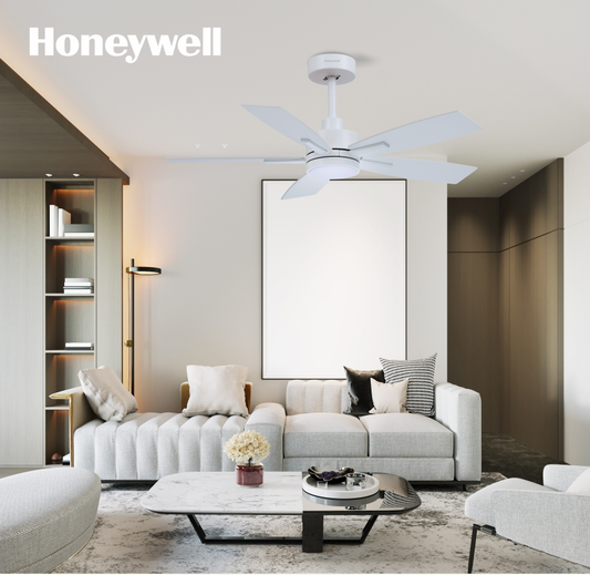 VEGAS DECORATIVE CEILING FAN 42” 20W LED CCT WHITE