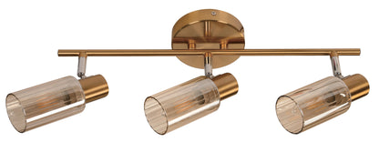 3-Light Spotlight – Satin Brass (E14, 40W)